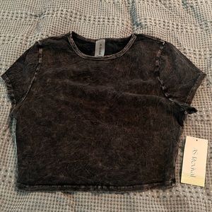 Altar’d state revival charcoal crop top *NWT*